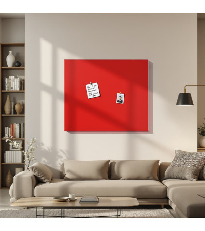 Mágneses tábla vörös korall üvegből Home Smatab®