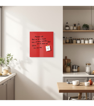 Magnetisches Whiteboard aus rotem Korallenglas Home Smatab®