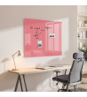 Růžová perlová skleněná magnetická tabule domácí Smatab®