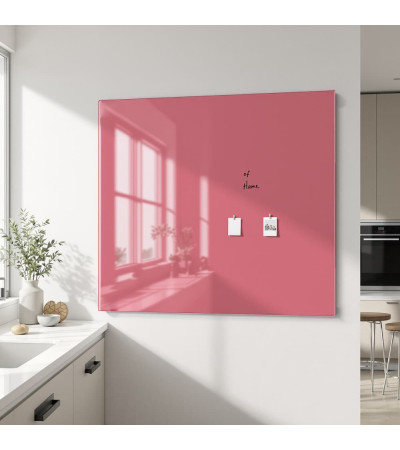 Smatab® pink pearl glass magnetic whiteboard