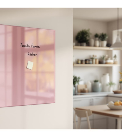 Pink body glass magnetic whiteboard home Smatab®.