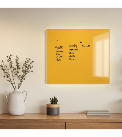 Neapolitan Glass Tablica magnetyczna Home Smatab® żółta
