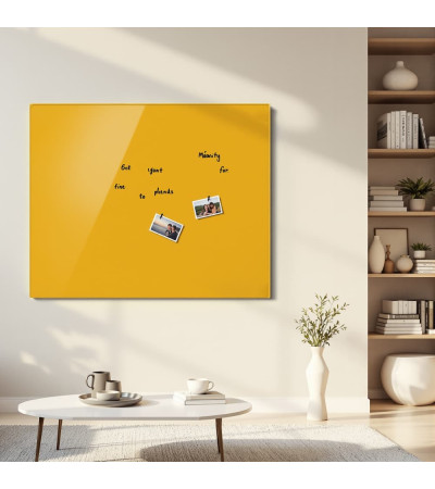 Neapolitanisches Glas Magnetisches Whiteboard Home Smatab® gelb