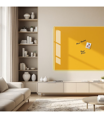 Neapolitanisches Glas Magnetisches Whiteboard Home Smatab® gelb