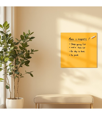 Neapolitanisches Glas Magnetisches Whiteboard Home Smatab® gelb