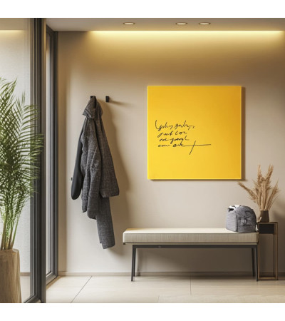 Yellow exotic glass magnetic whiteboard home Smatab®