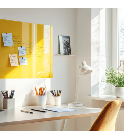 Sárga egzotikus üveg mágneses tábla Home Smatab®