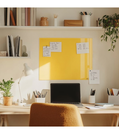 Gelbes exotisches Glas magnetisches Whiteboard home Smatab®