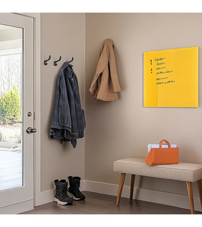 Yellow exotic glass magnetic whiteboard home Smatab®