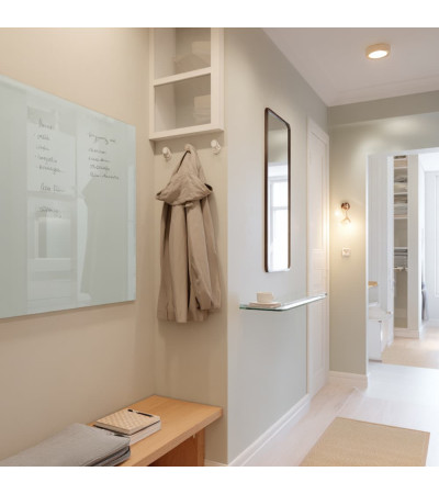 White satin glass magnetic whiteboard home Smatab®.