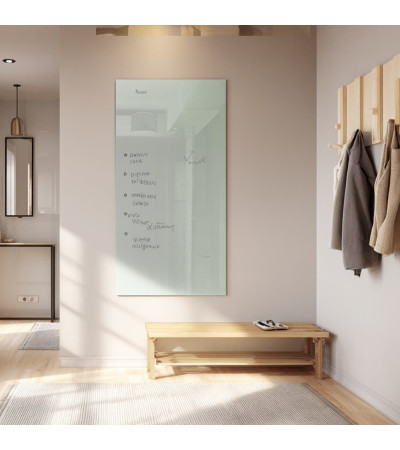 White satin glass magnetic whiteboard home Smatab®.
