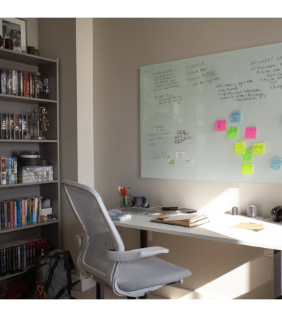 Weißes satiniertes Glas magnetisches Whiteboard home Smatab®