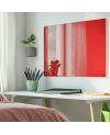 Rote korallenfarbene Glas-Magnettafel SMATAB® für Kinder