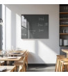 Šedá antracitová skleněná magnetická tabule do restaurace Smatab®