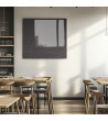 Šedá antracitová skleněná magnetická tabule do restaurace Smatab®