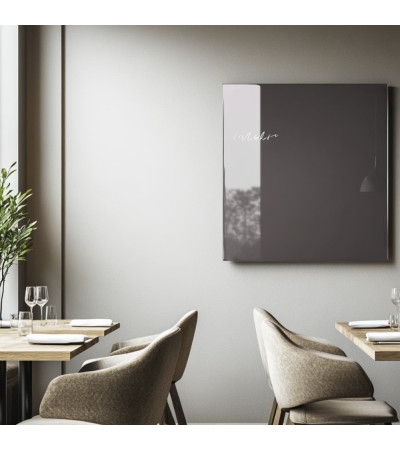Graue anthrazitfarbene magnetische Restauranttafel Smatab®
