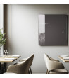 Šedá antracitová skleněná magnetická tabule do restaurace Smatab®
