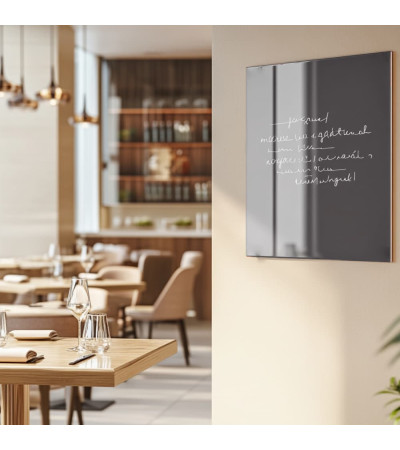 Graue anthrazitfarbene magnetische Restauranttafel Smatab®