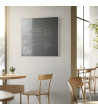 Šedá paynova skleněná magnetická tabule do restaurace Smatab®