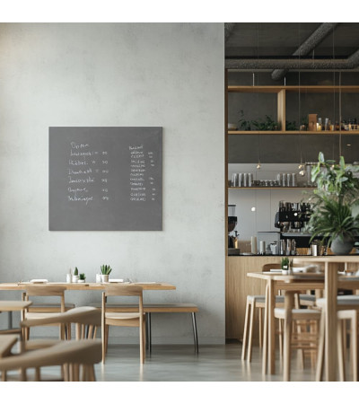 Graue Payn-Glas-Magnettafel für Restaurants Smatab®
