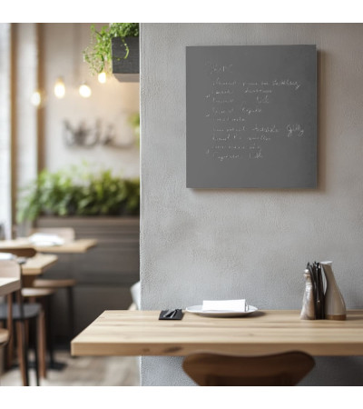 Szklana tablica magnetyczna Grey Payn dla restauracji Smatab®.