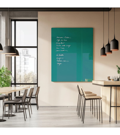 Smatab® sklenená magnetická tabuľa zelená smaragdová