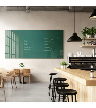 Smatab® Emerald Green Glass Magnetyczna tablica do restauracji