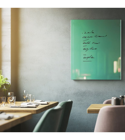 Grünes Veroneser Glas Magnetische Restauranttafel Smatab®