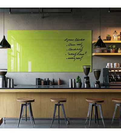 Magnetische Restauranttafel aus grünem Pistazienglas Smatab®