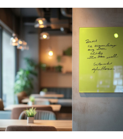 Magnetische Restauranttafel aus grünem Pistazienglas Smatab®