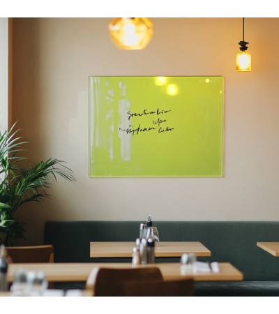 Magnetische Restauranttafel aus grünem Pistazienglas Smatab®