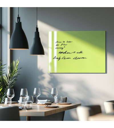 Magnetische Restauranttafel aus grünem Pistazienglas Smatab®