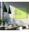 Zelená pistáciová skleněná magnetická tabule do restaurace Smatab®