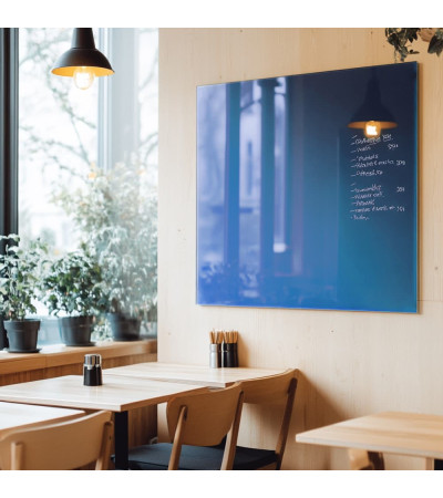 Smatab® blaue Coeline Glas-Magnettafel für Restaurants