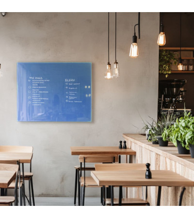Smatab® Blue Coeline Szklana tablica magnetyczna dla restauracji