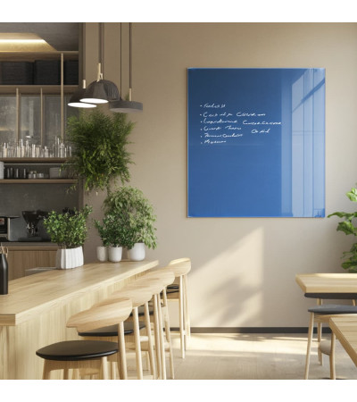 Smatab® blaue Coeline Glas-Magnettafel für Restaurants
