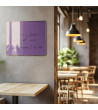 Fialová kobaltová skleněná magnetická tabule do restaurace Smatab®