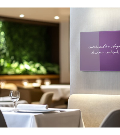 Purple cobalt blue magnetic restaurant board Smatab®.