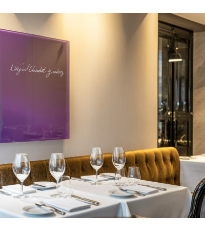 Purple cobalt blue magnetic restaurant board Smatab®.