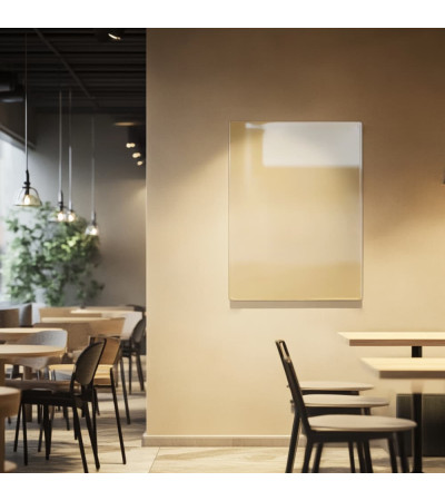 Okrová umbra skleněná magnetická tabule do restaurace Smatab®