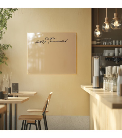 Smatab® Ochre Umbra Glass Magnetic Board For Restaurant