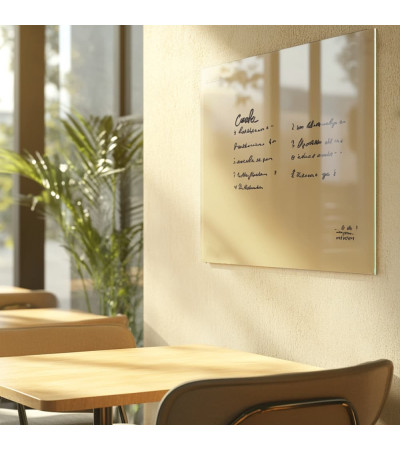 Smatab® Ochre Umbra Glass Magnetic Board For Restaurant