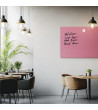 Růžová perlová skleněná magnetická tabule do restaurace Smatab®