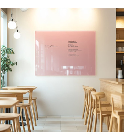 Smatab® Pink Body Glass Magnetic Restaurant Chalkboard
