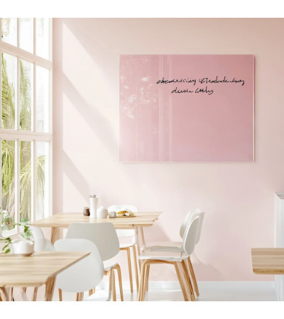 Smatab® Pink Body Glass Magnetic Restaurant Chalkboard