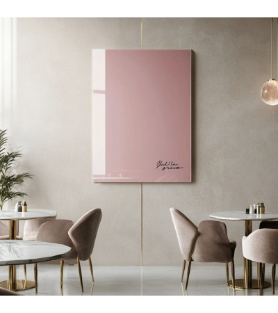 Smatab® Pink Body Glass Magnetic Restaurant Chalkboard