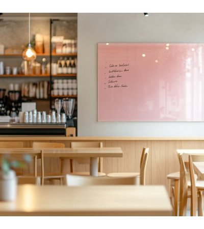 Smatab® Pink Body Glass Magnetic Restaurant Chalkboard