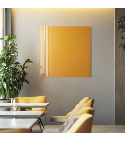 Szklana tablica magnetyczna żółta neapolitańska dla restauracji Smatab®.