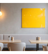 Žlutá exotická skleněná magnetická tabule do restaurace Smatab®