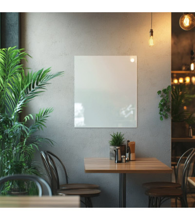 Weißes satiniertes Glas Magnetische Restauranttafel Smatab®